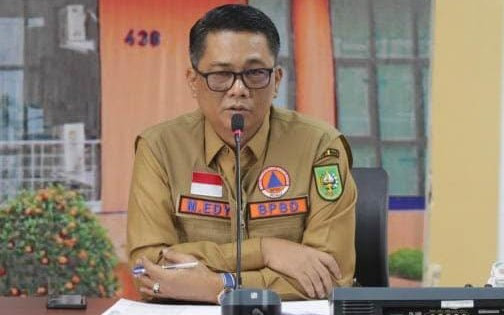 Kepala Badan Penanggulangan Bencana Daerah dan Pemadam Kebakaran (BPBD Damkar), M Edy Afrizal