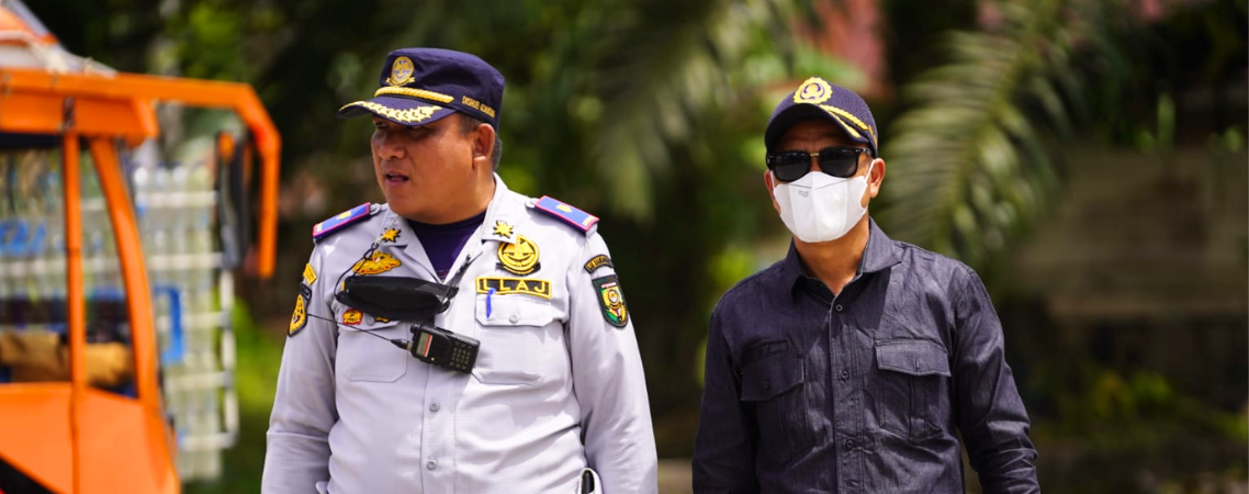 Dinas Perhubungan (Dishub) Kuansing cek jembatan di Sentajo Raya