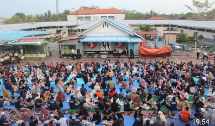 Inovasi Kalapas Bengkalis Gelar Buka Puasa Bersama Keluarga Warga Binaan