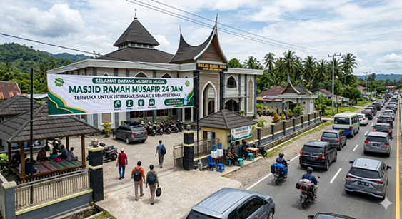 Masjid Ramah Pemudik di Sumbar