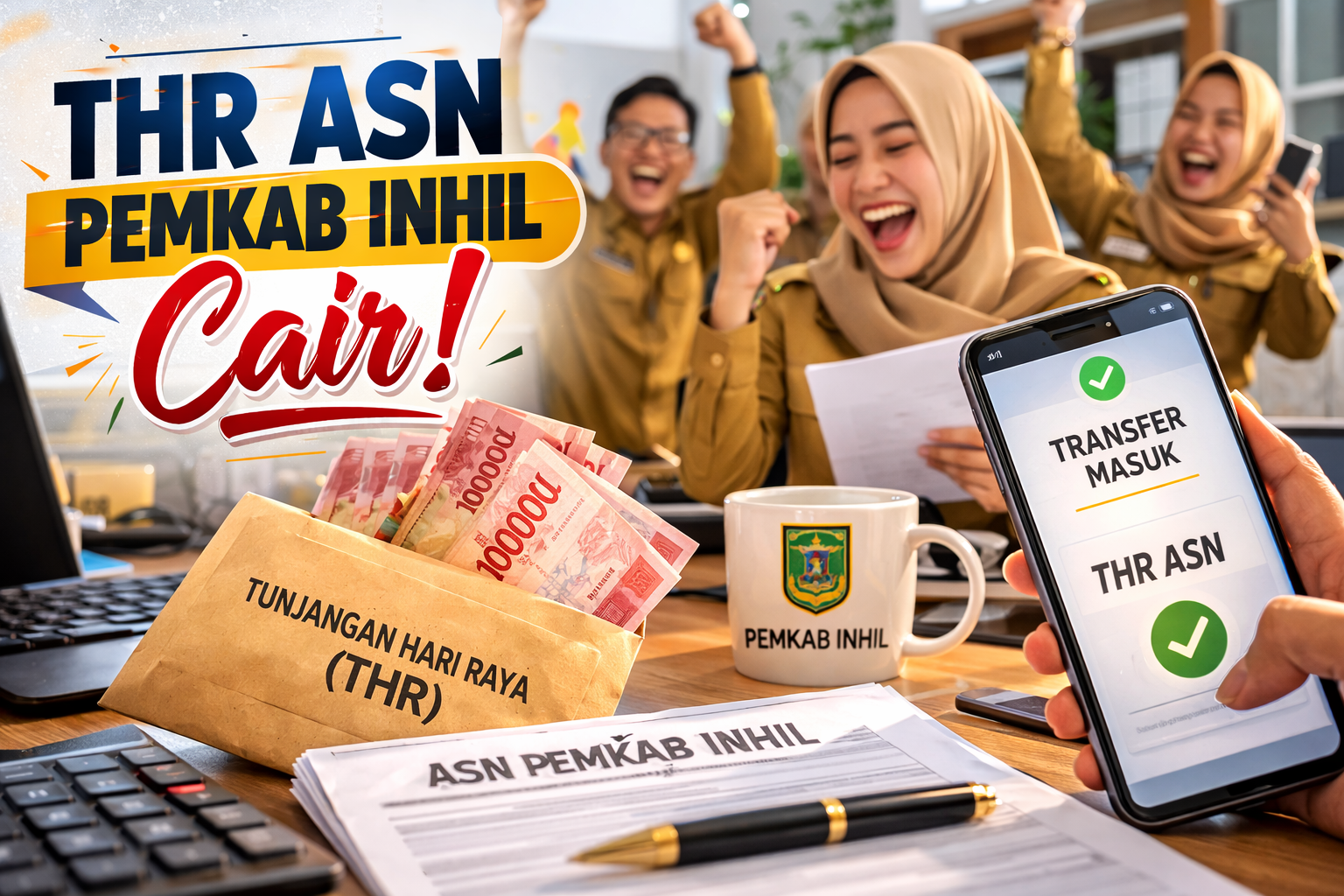 Foto Ilustrasi THR ASN di Pemkab Inhil segera cair