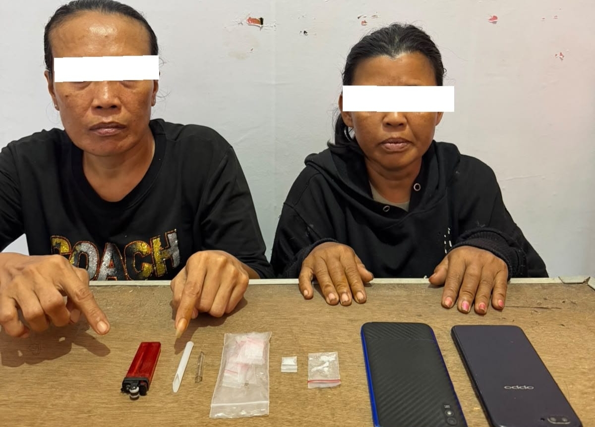Polres Bengkalis Ringkus Dua Wanita Terkait Peredaran Sabu