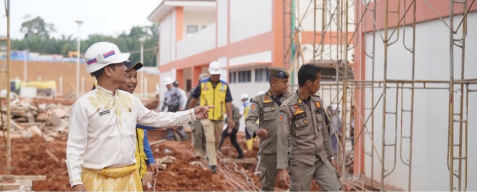 Peninjauan pembangunan Sekolah Rakyat di Kuansing