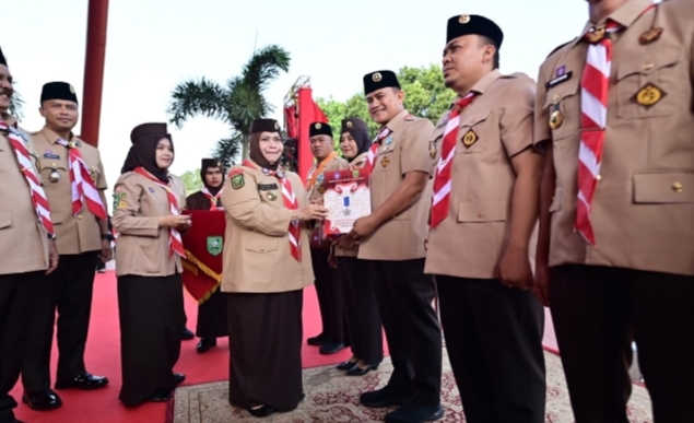 Gerakan Pramuka, Bupati Bengkalis Serahkan 19 Penghargaan Lencana Pancawarsa