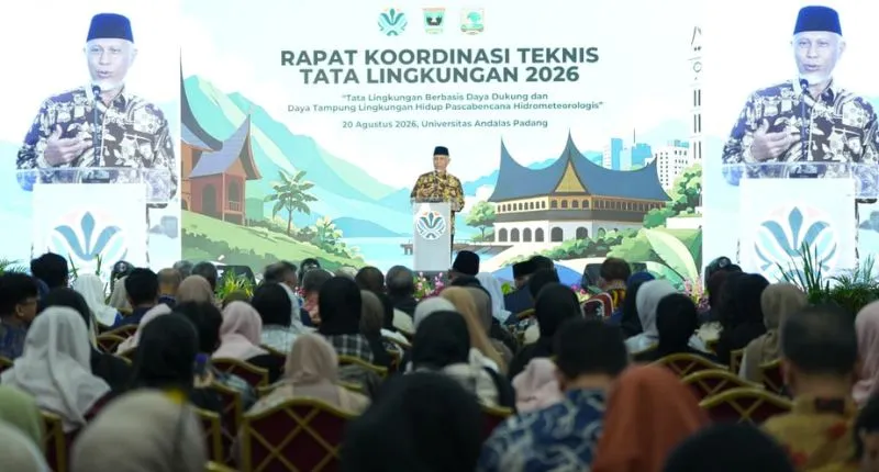 Rakor Teknis Tata Lingkungan 2026 di Sumatera Barat