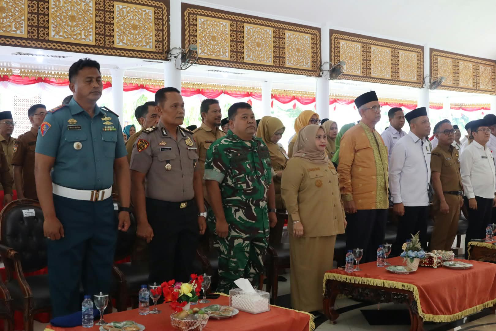 Danposal Bengkalis Hadir Bersama Bupati Pada Pelantikan ICMI ORDA