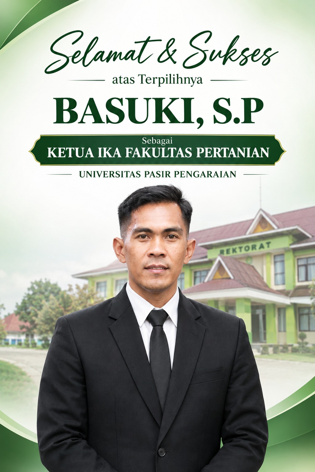 Basuki, S.P terpilih sebagai Ketua IKA Fakultas Pertanian