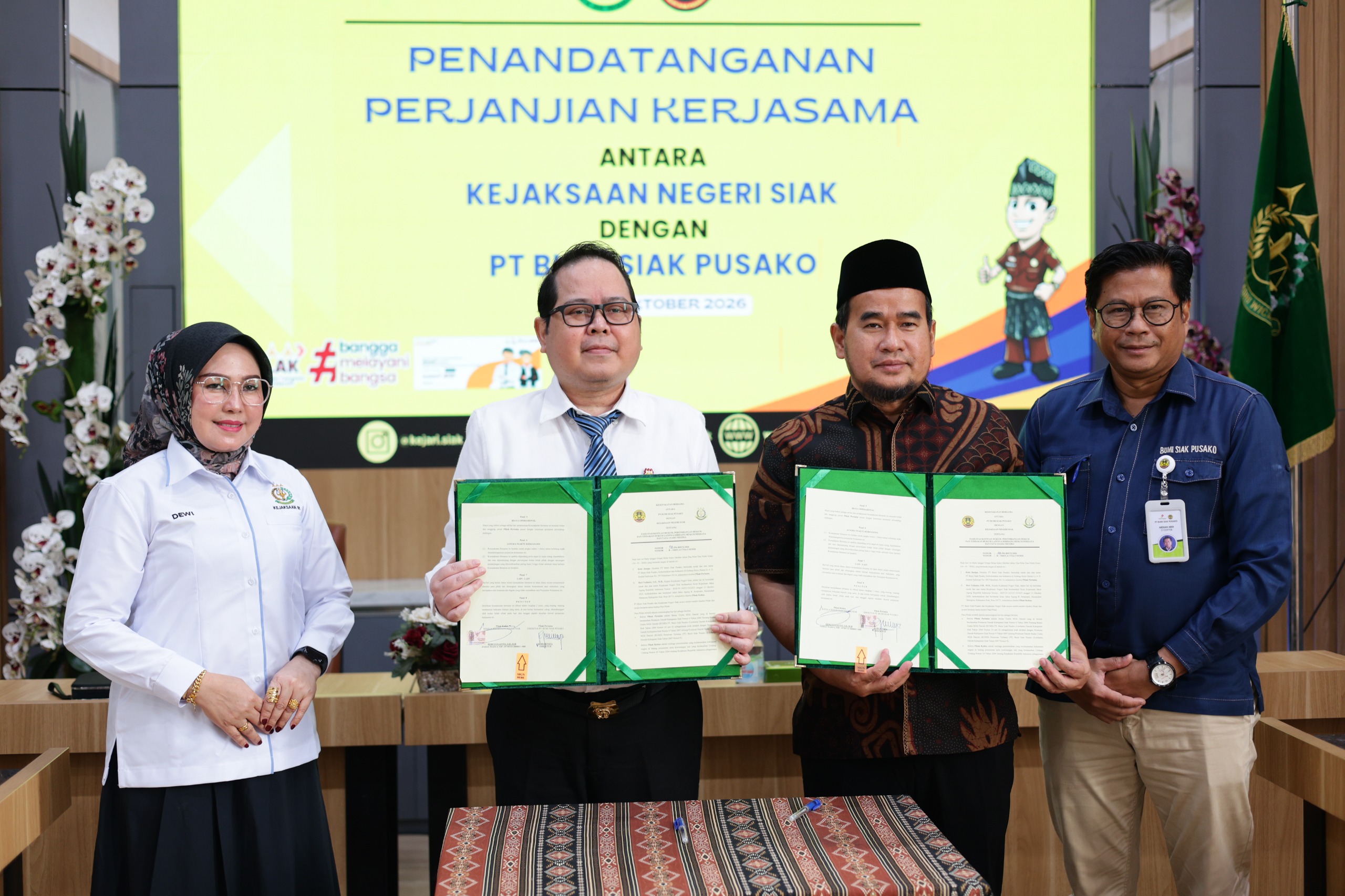 Perkuat Tata Kelola dan Kepastian Hukum, BSP Gandeng Kejari Siak melalui Kesepakatan Bersama